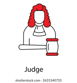 Ícone Legal Representando o projeto vetorial do Juiz e do Tribunal de Justiça