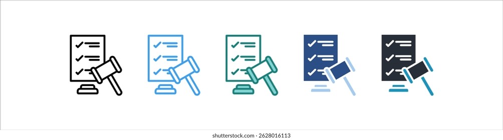 Legal Icon In Different Style Vector