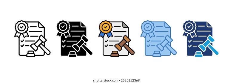 Legal Icon Element For Design