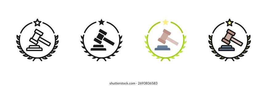 Legal Icon Pack In Multiple Styles