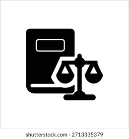 legal icons. simple colored solid illustration
