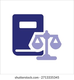 legal icons. simple colored vector illustration