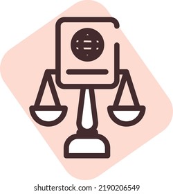 Legal immigration, illustration, vector on a white background.