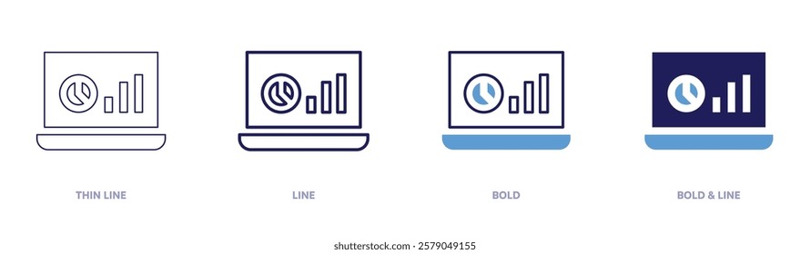 Legal implications icon in 4 different styles. Thin Line, Line, Bold, and Bold Line. Duotone style. Editable stroke.