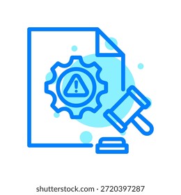 Ícone de Problemas Legais na Ilustração do Vetor de Forma