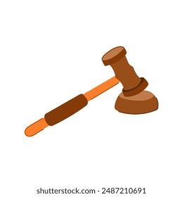 legal judge hammer cartoon. verdict gavel, justice mallet, judgment lawyer legal judge hammer sign. isolated symbol vector illustration