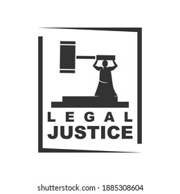 Legal Justice Logo Design Vector