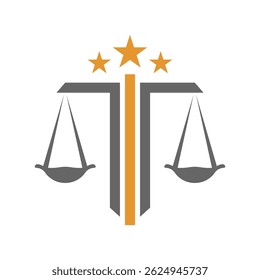 Legal lawyer logo icon design template