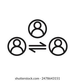 Legal Mediator Icon Perfect for Conflict Resolution and Negotiation