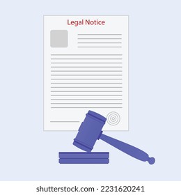 Legal notice and legal law of high court with the USA and UK legislation sign. Law and legal authority can change law enforcement and court hammer. General Diary (GD) and a written document of policy.