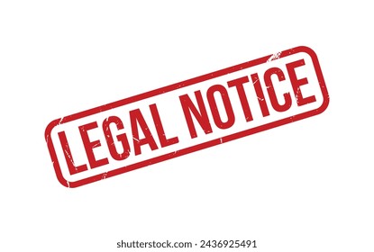 Legal Notice Rubber Stamp Seal Vector