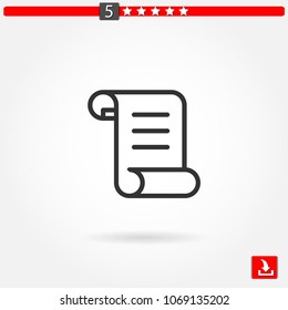 legal paper vector icon