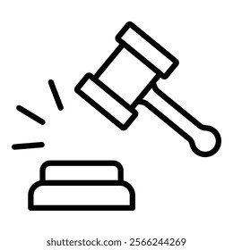 Legal Proceedings Icon Element For Design