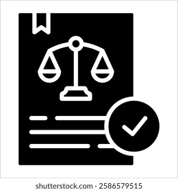 Legal Process Icon Element For Design