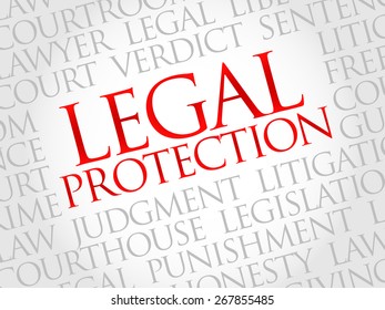 Legal Protection Word Cloud Concept Stock Vector (Royalty Free ...