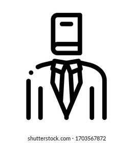 Legal Representative Icon Vector. Legal Representative Sign. Isolated Contour Symbol Illustration