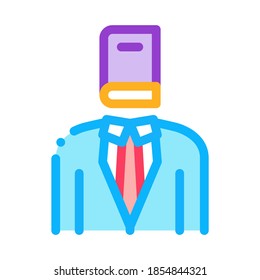 Legal Representative Icon Vector. Legal Representative Sign. Color Symbol Illustration