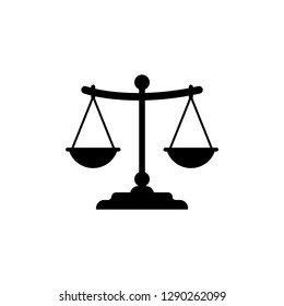 Legal scale icon vector