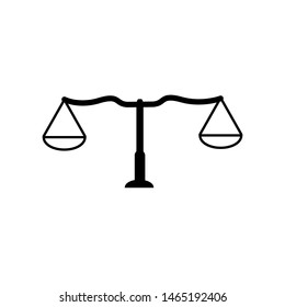 Legal Scale Vector Icon Symbol Justice Stock Vector (Royalty Free ...