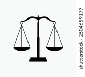 legal scales justice law logo vector template download