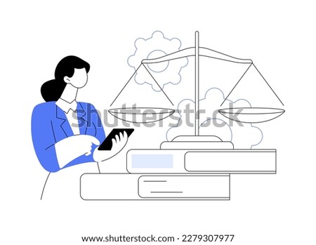Legal services abstract concept vector illustration. Lawyer referral service, get professional legal help, Protect personal assets against lawsuits, qualified attorney advice abstract metaphor.