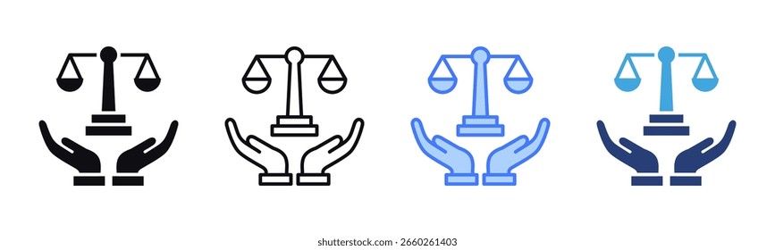 Legal Services icon sheet multiple style collection