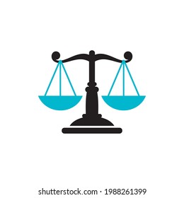 Legal Services Icon. The Symbol Of Jurisprudence Is Libra.
