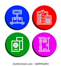 legal simple icons set. Contains such icons as Scale, Accounting, Passport, Prison, can be used for web, mobile and logo