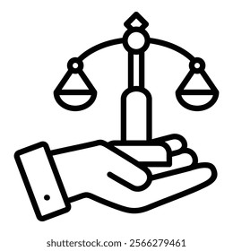 Legal Support Icon Element For Design