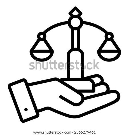 Legal Support Icon Element For Design