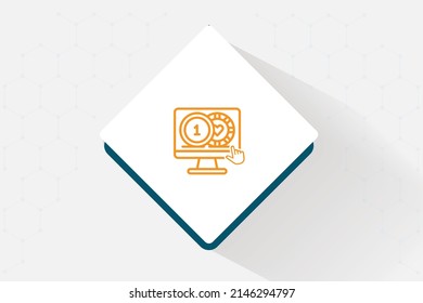 Legal Swiss Online Casino Icon Vector Design