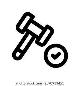 legal system line icon. vector icon for your website, mobile, presentation, and logo design.