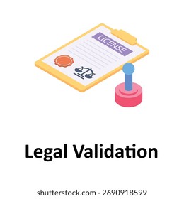 Icono de Vector de validación legal que puede modificarse o editarse fácilmente
