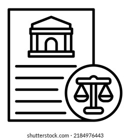 Legal vector icon. Can be used for printing, mobile and web applications.