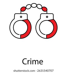 Vetor legal Projeto de ícone que representa a lei e a justiça do crime 