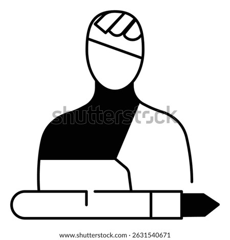 Legal vector Icon design Depicting Personal Injury Law Concepts