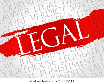 Legal Word Cloud Concept Stock Vector (Royalty Free) 275175113 ...