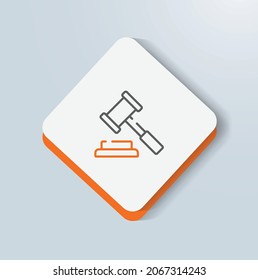 diseño vectorial de icono de experiencia laboral legal