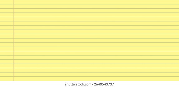 Legal Yellow Paper. Vintage notepad sheet. Paper for legal documents. Vector illustration in flat style.