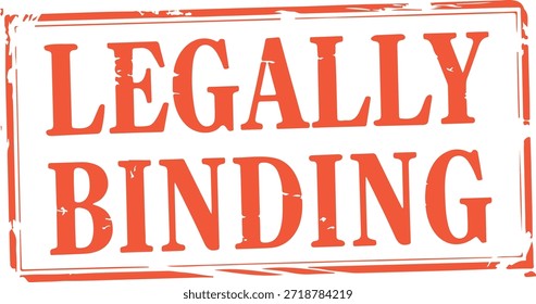 Sello de texto de sello legalmente vinculante
