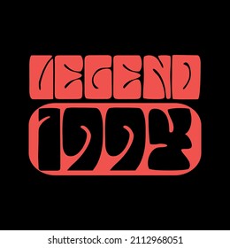 Legend 1994. Ready to print birthday vector.