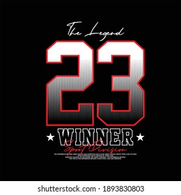 the legend 23 winner simple vintage fashion