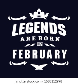 Legend are born in template t shirt design