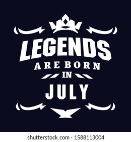 Legend are born in template t shirt design