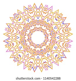 Legend decorative ethnic ornament. Seamless vector illustration. Floral style. for printing on fabric, paper for scrapbooking, wallpaper, cover, page fantastic mandala book