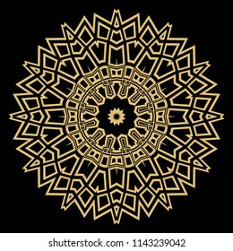 Legend decorative ethnic ornament. Seamless vector illustration. Floral style. for printing on fabric, paper for scrapbooking, wallpaper, cover, page fantastic mandala book