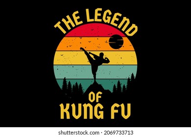 The legend design vintage retro