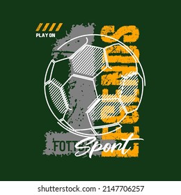 legend football stylish t-shirt and apparel abstract design. Vector print, typography, poster. Global swatches.
