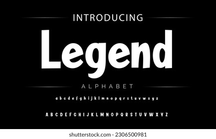 Legend Funky colorful cartoon font type. Vector alphabet