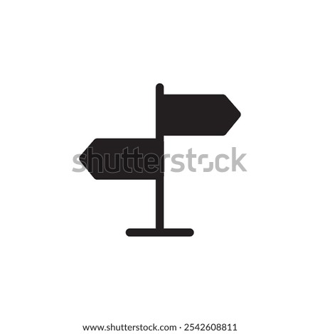 Legend icon black and white vector sign
